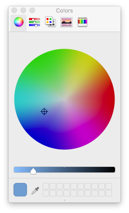 Color picker panel